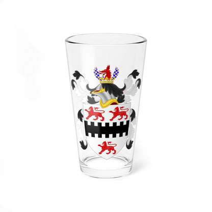 Coat of Arms of William Coddington (United States) (Coat of Arms) Pint Glass 16oz