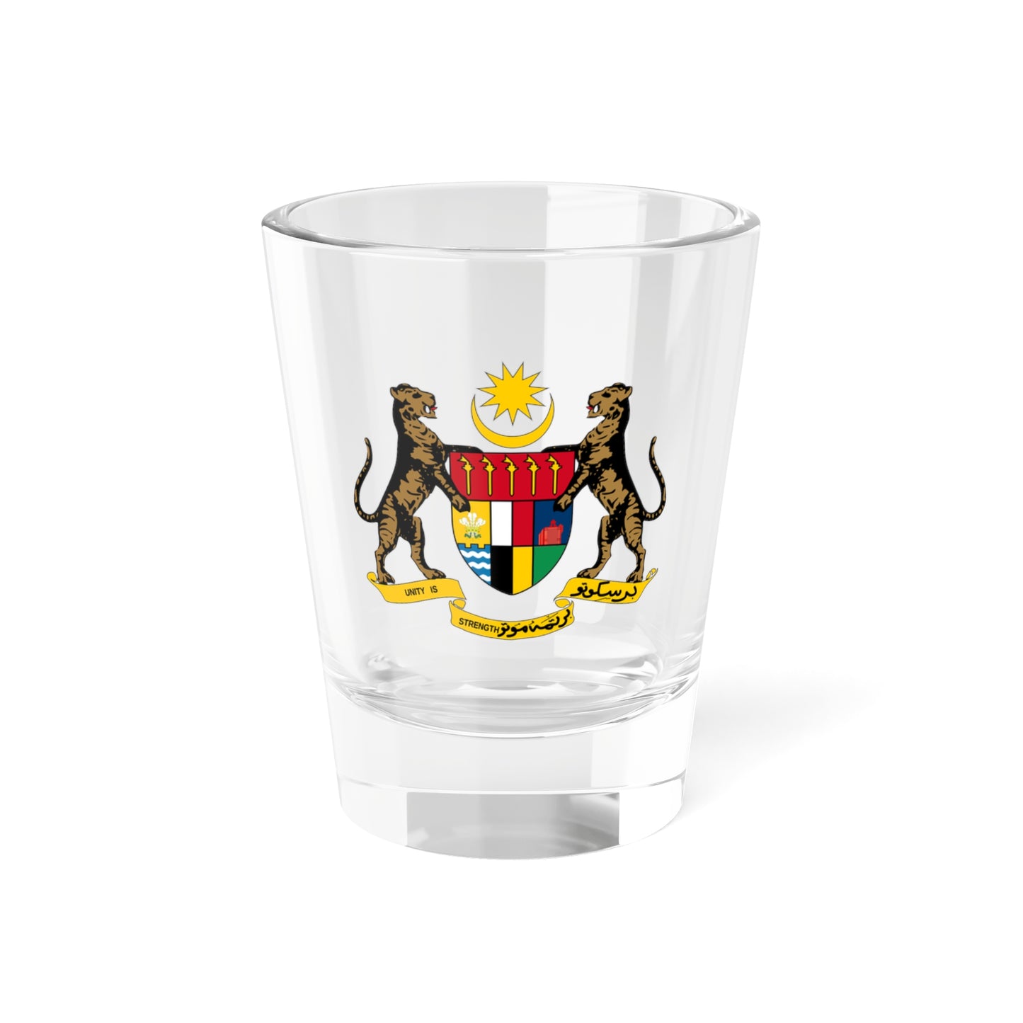 Coat of arms of the Federation of Malaya - Shot Glass 1.5oz