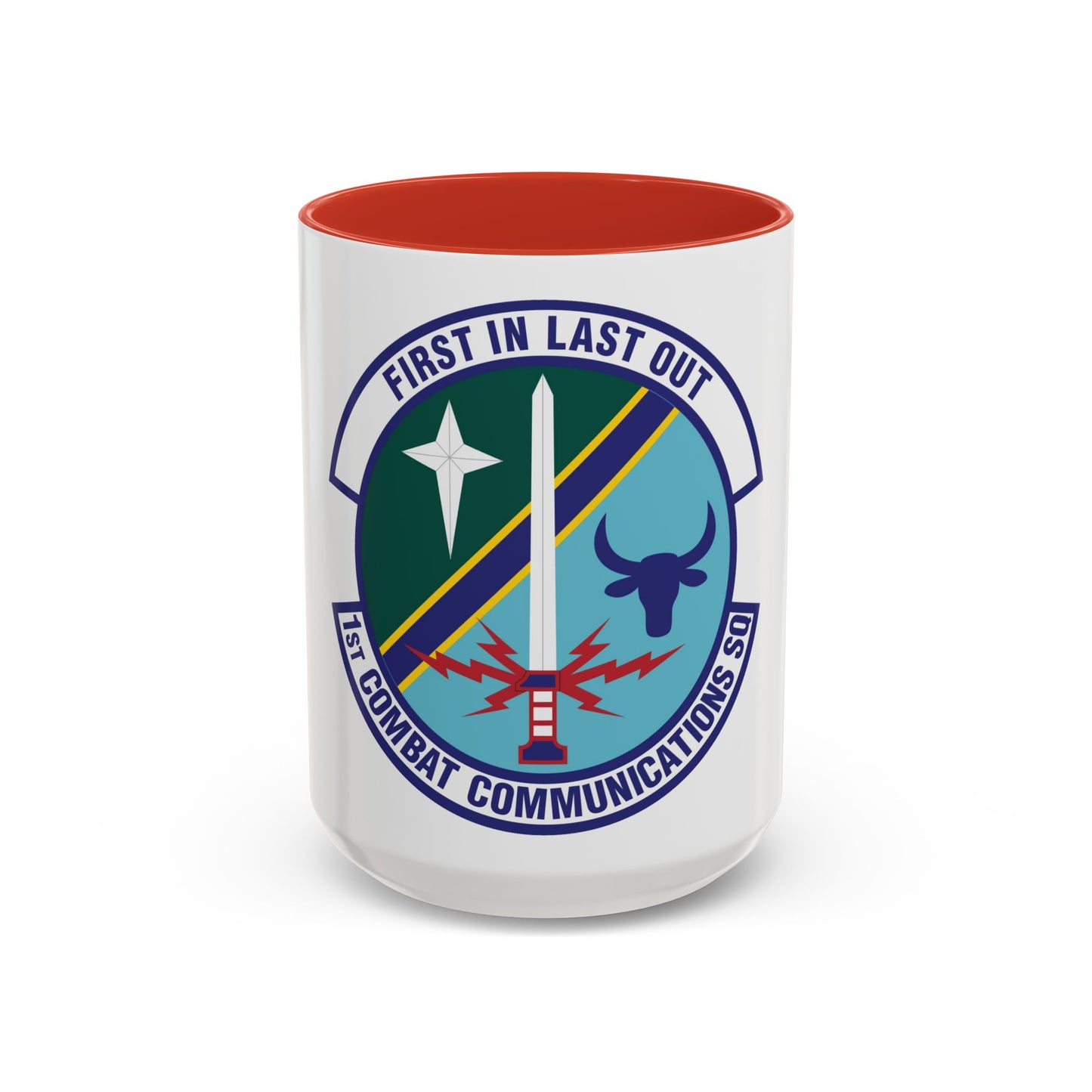 1st Combat Communications Squadron (U.S. Air Force) Accent Coffee Mug