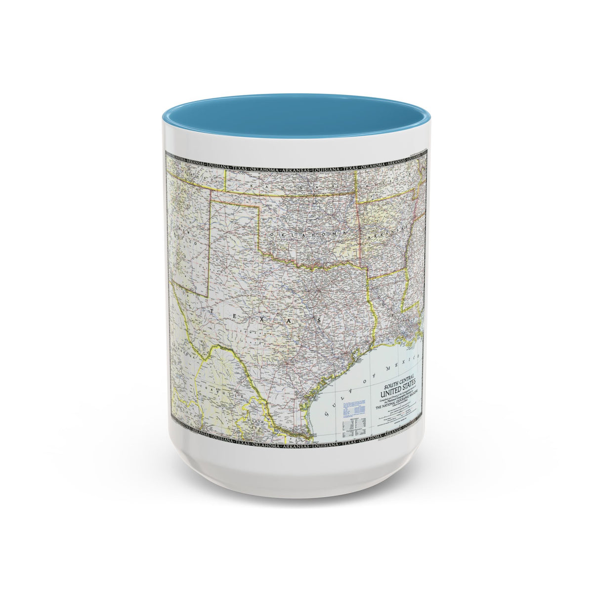 USA - South Central (1947) (Map) Accent Coffee Mug