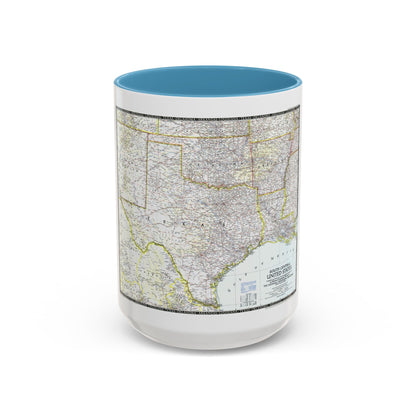 USA - South Central (1947) (Map) Accent Coffee Mug