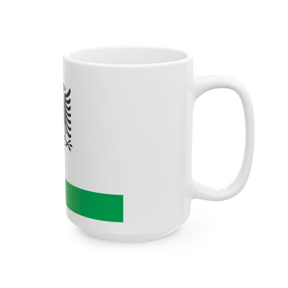 Albanian Coast Guard Ensign - White Coffee Mug