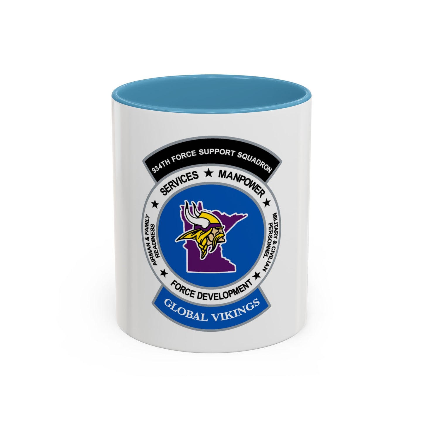 934th Force Support Sq. GLOBAL VIKINGS (U.S. Air Force) Accent Coffee Mug
