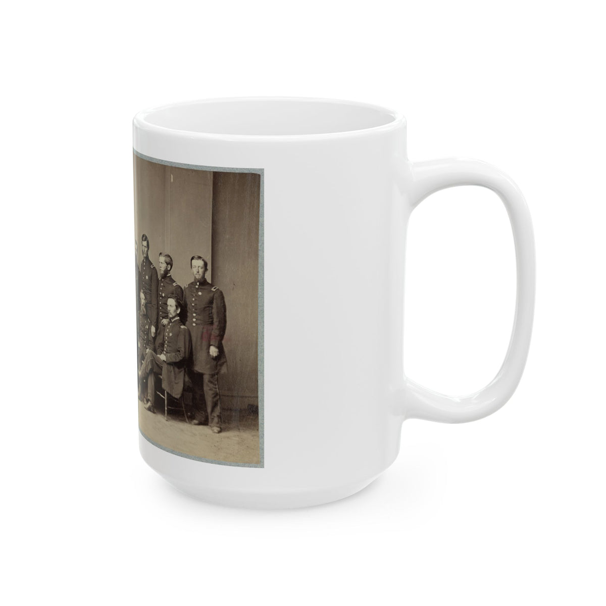 Brvt. Maj. General Wm. T. Ward And Staff (U.S. Civil War) White Coffee Mug