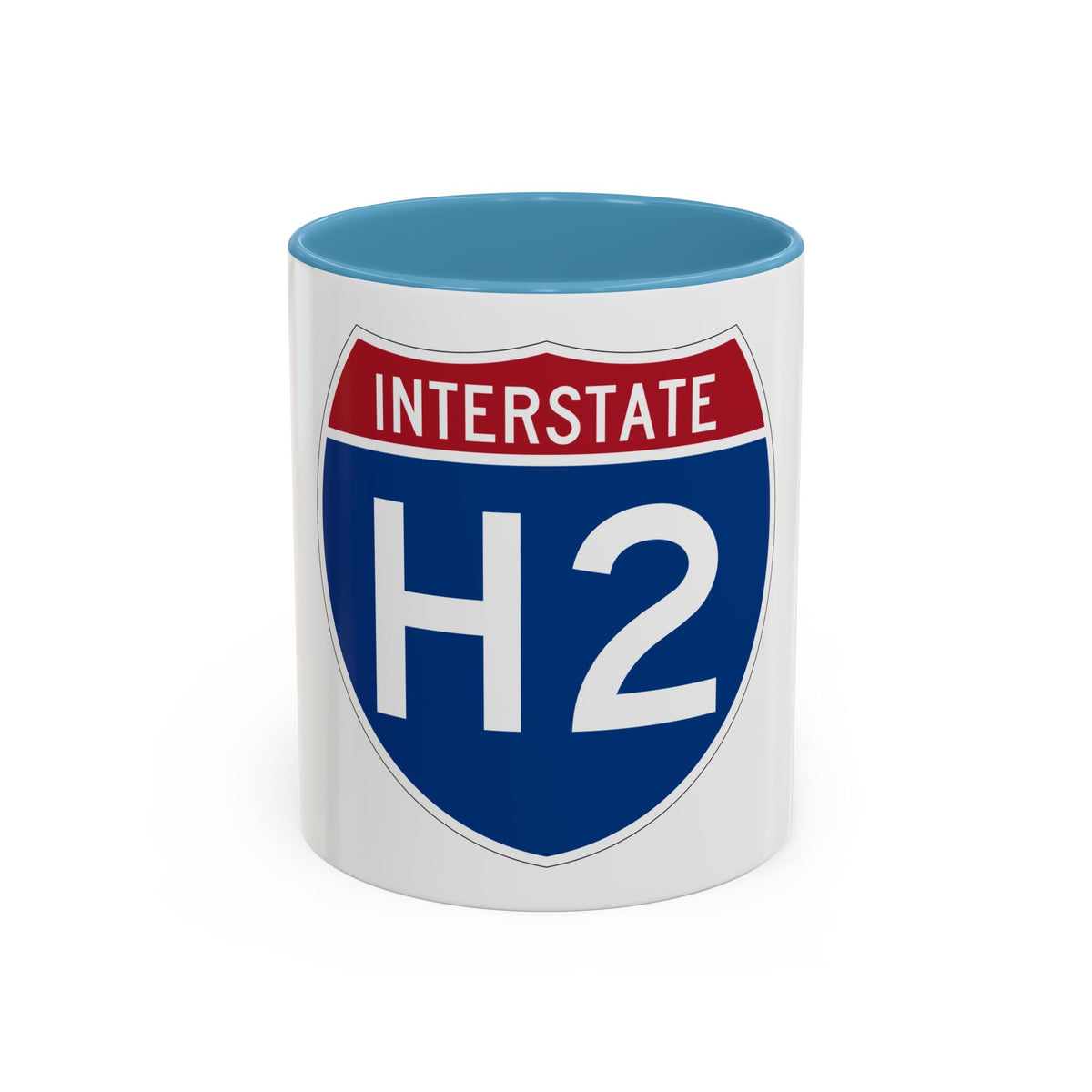 Interstate H2 (U.S. Highways) Accent Coffee Mug
