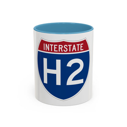Interstate H2 (U.S. Highways) Accent Coffee Mug