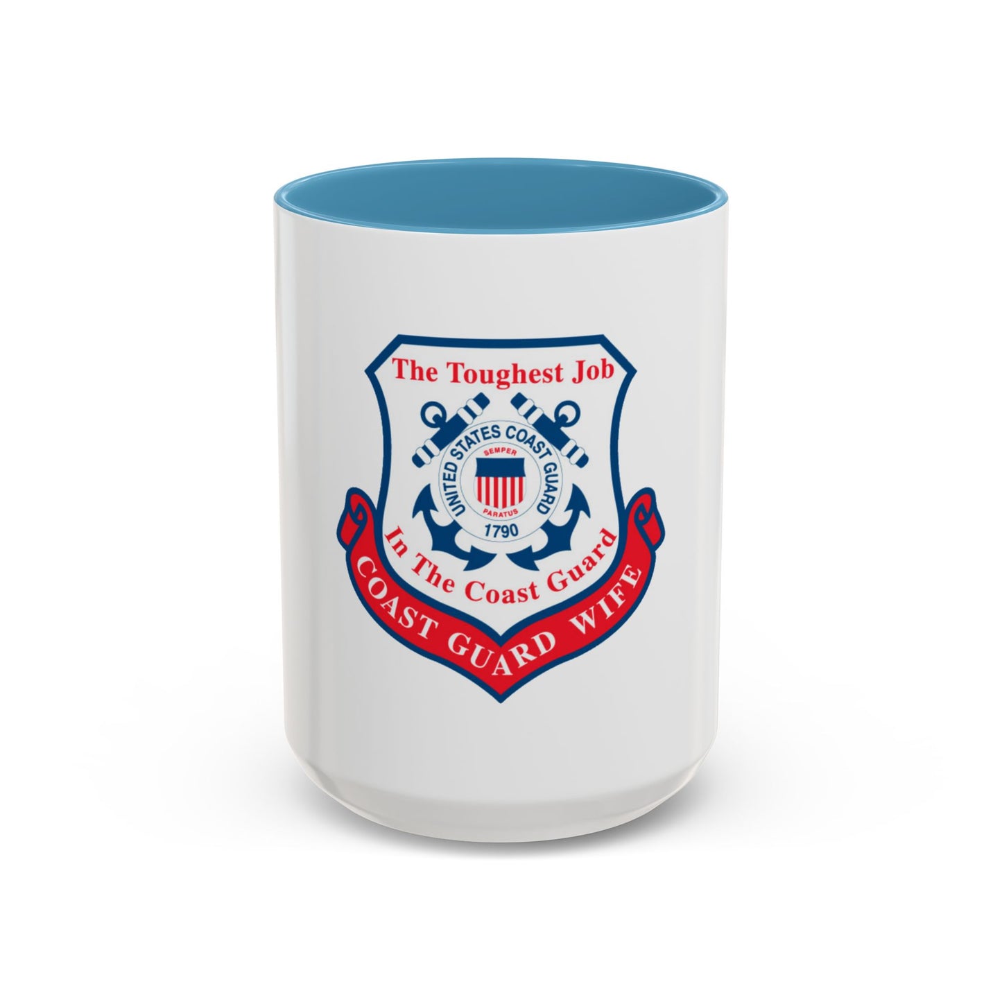 Coast Guard Wife (U.S. Coast Guard) Accent Coffee Mug