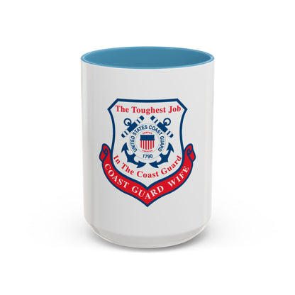 Coast Guard Wife (U.S. Coast Guard) Accent Coffee Mug