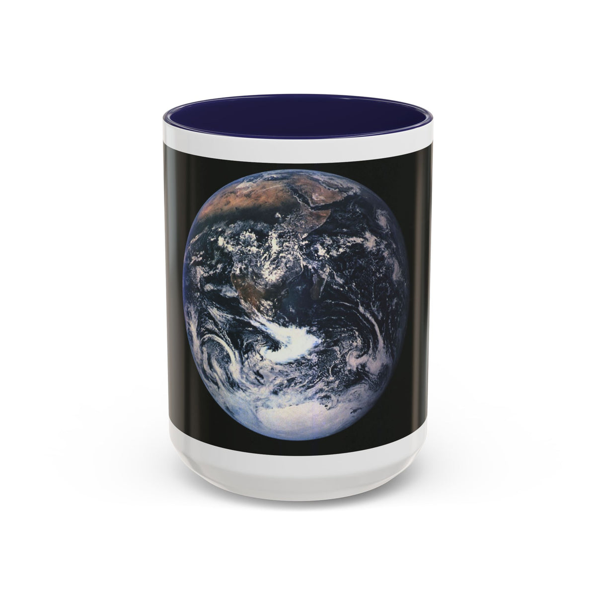 Space - Earth from Space (1973) (Map) Accent Coffee Mug