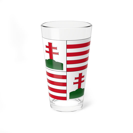 Flag of Hungary 15th century rectangular (Hungary) Pint Glass 16oz