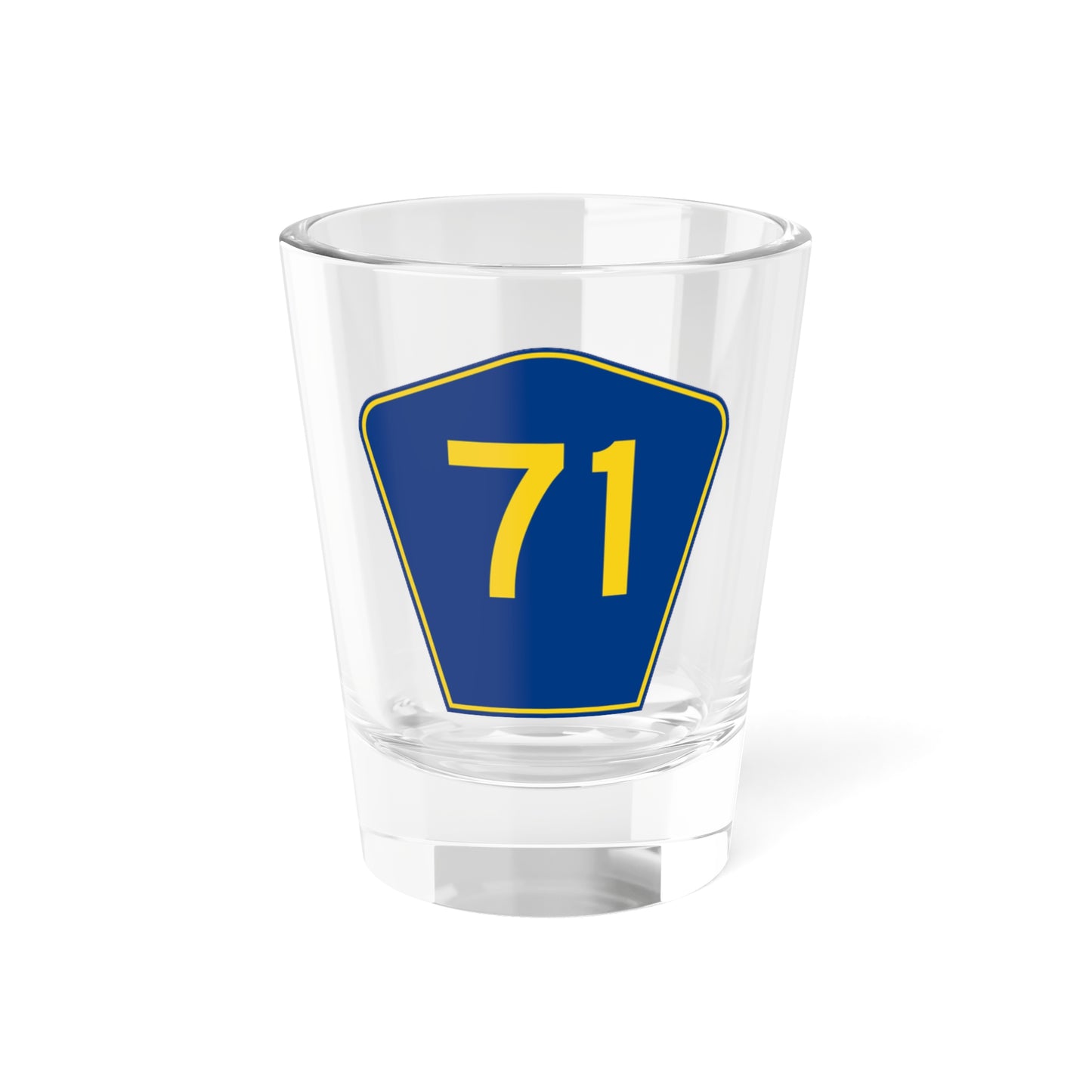 PR secondary 71 (Puerto Rico) (Road Sign) Shot Glass 1.5oz