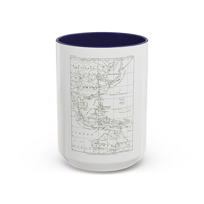 Philippines, The (1900) (Map) Accent Coffee Mug
