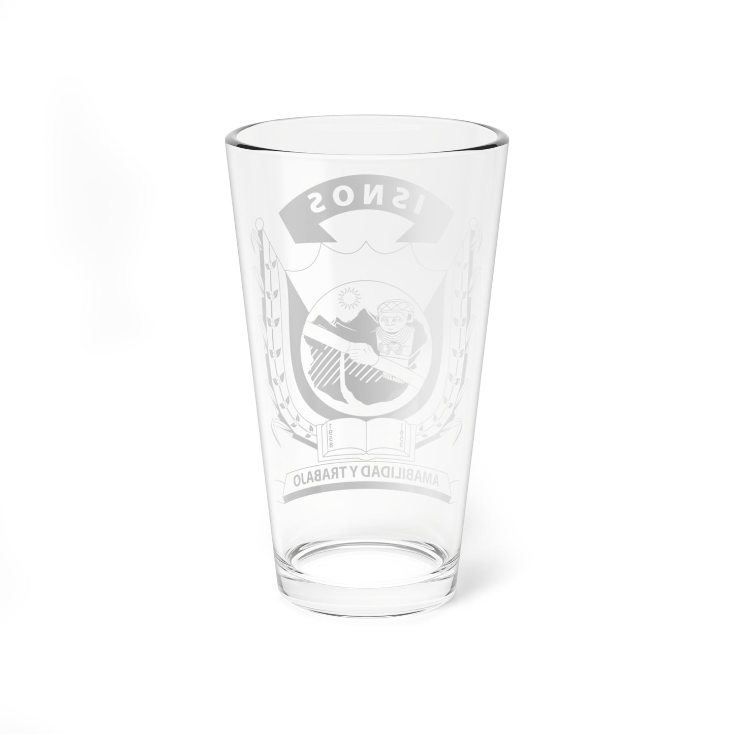 Sello de Isnos (Colombia) (Coat of Arms) Pint Glass 16oz