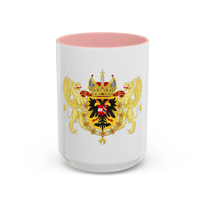 Ornamented Coat of Arms of Maximilian II, Holy Roman Emperor - Accent Coffee Mug
