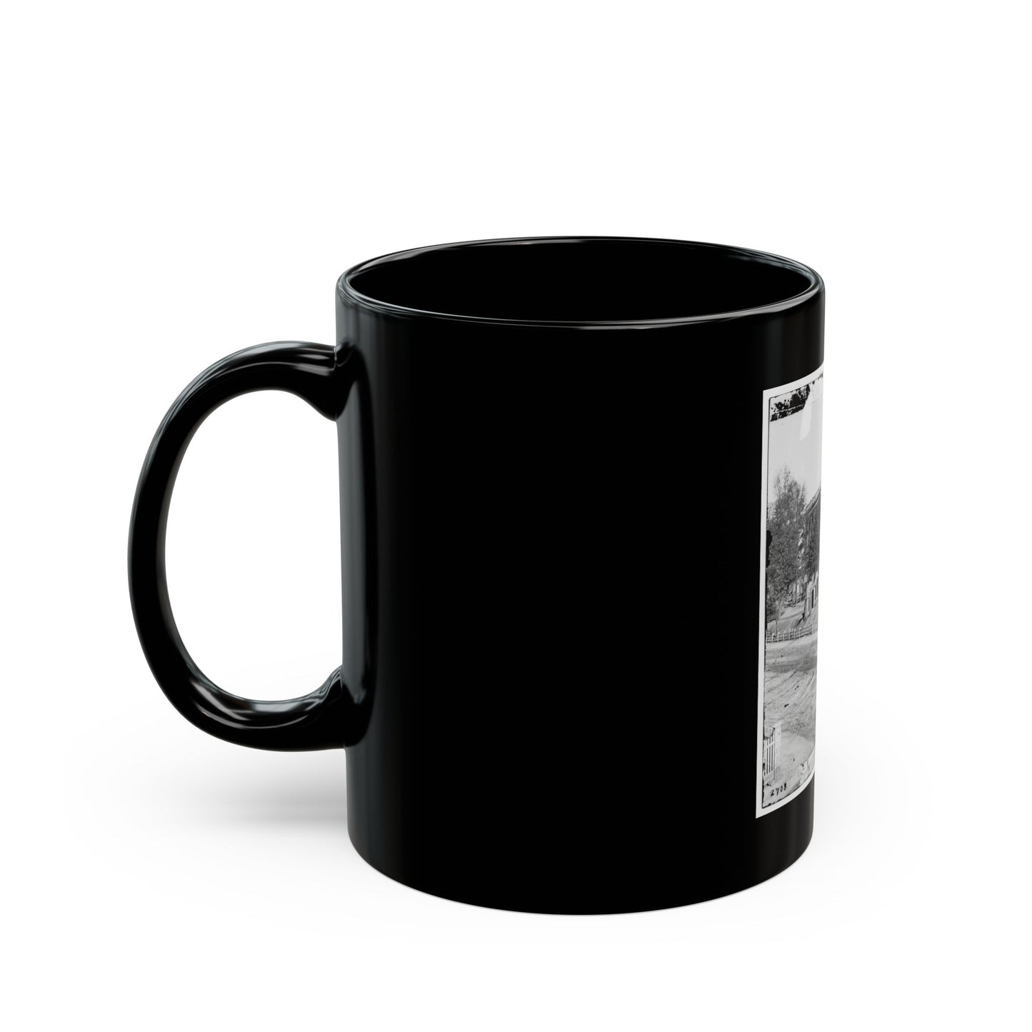 Atlanta, Ga. City Hall; Camp Of 2d Massachusetts Infantry On The Grounds (U.S. Civil War) Black Coffee Mug