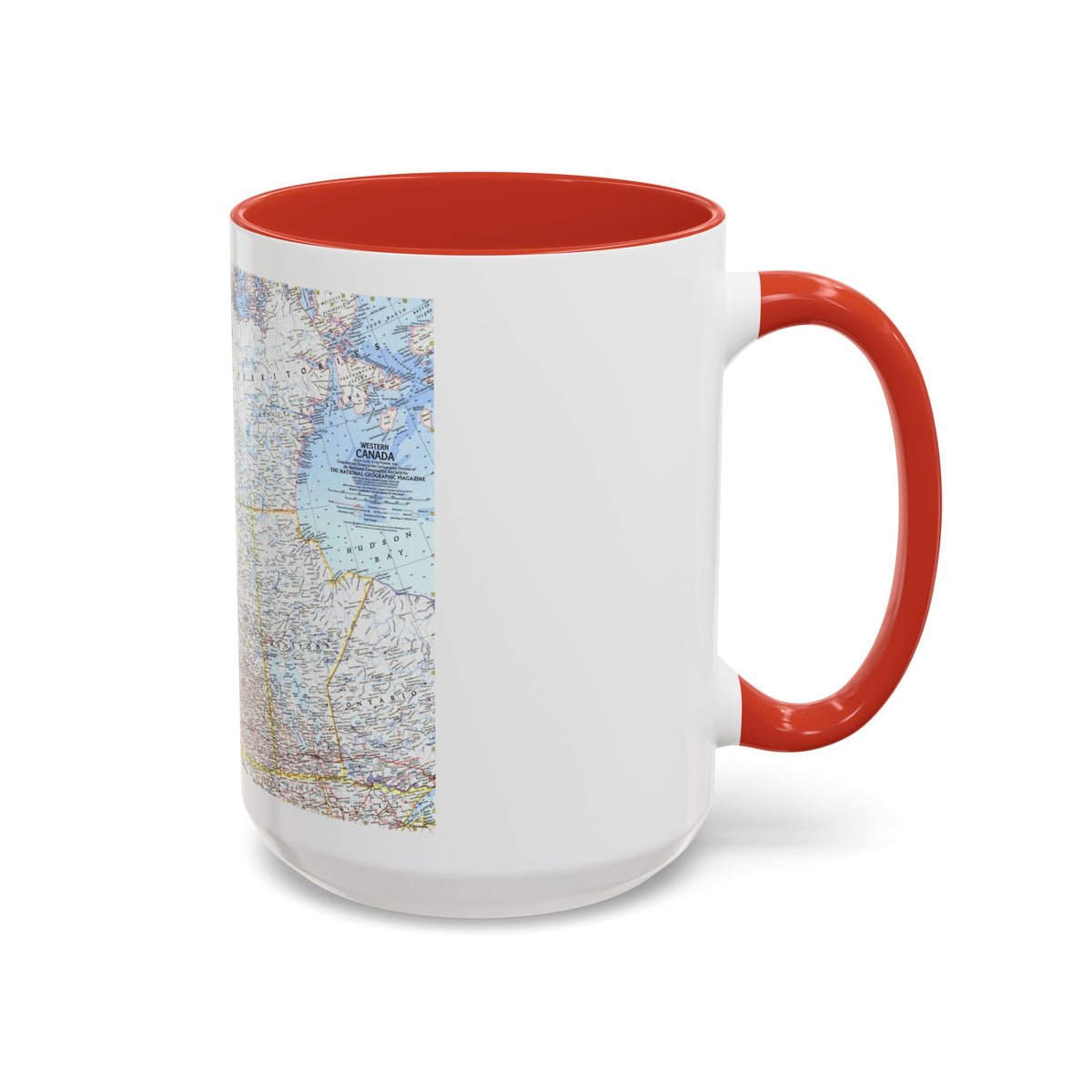 Canada - Western (1966) (Map) Accent Coffee Mug