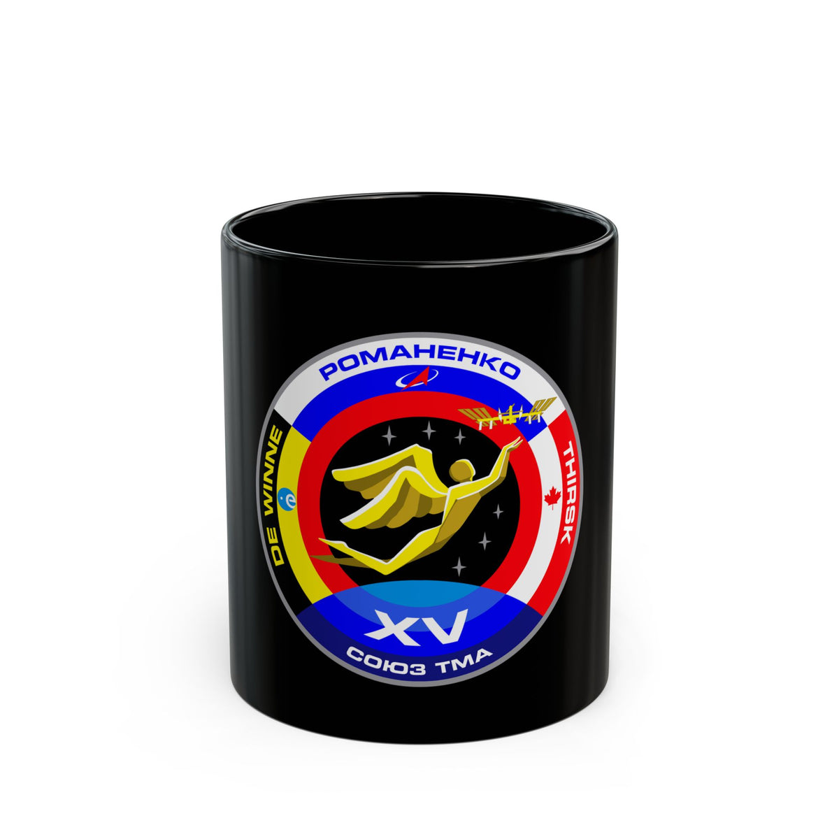 Soyuz TMA-15 (Soyuz Programme) Black Coffee Mug
