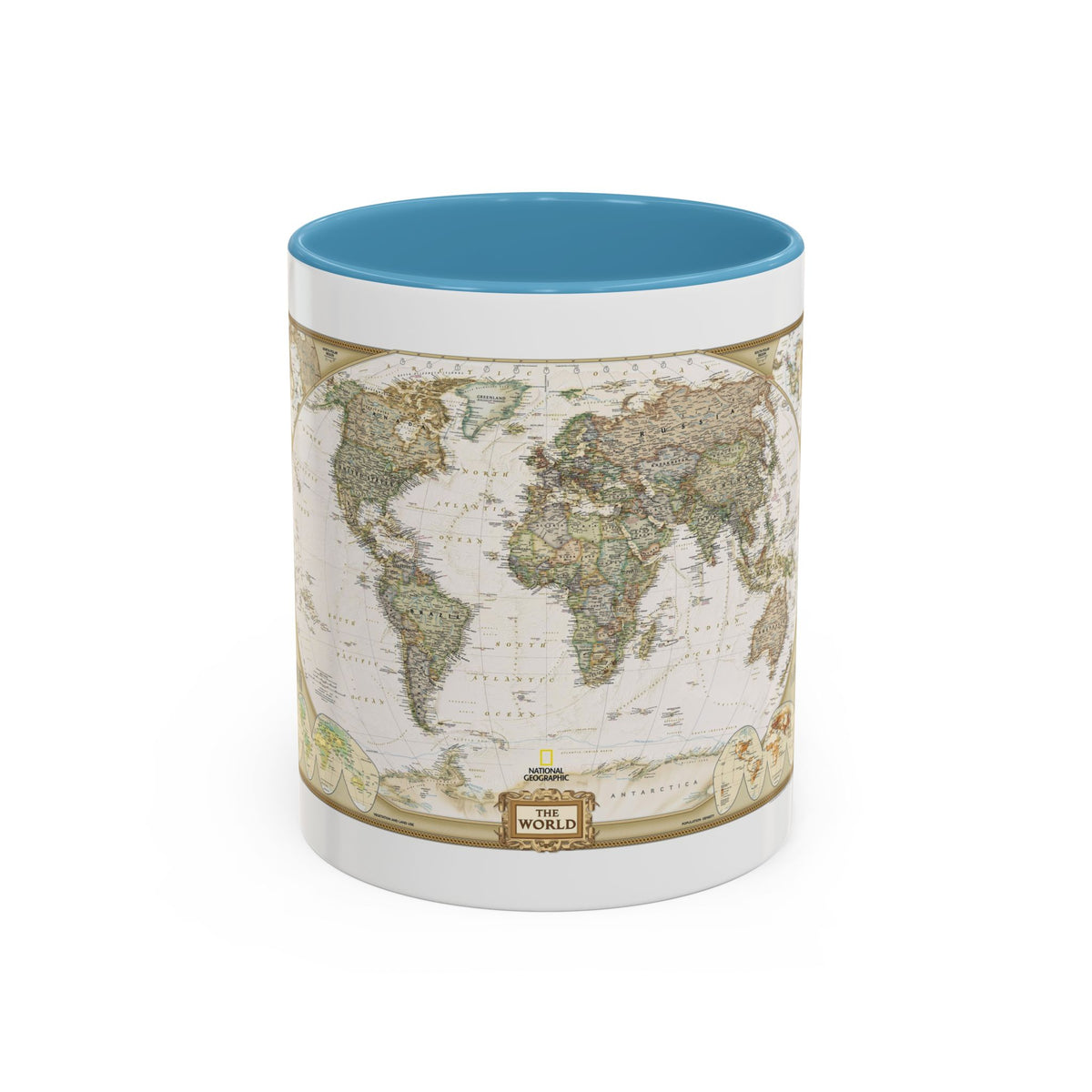World Map - Political Antique (2007) (Map) Accent Coffee Mug