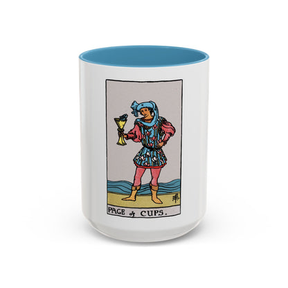 The Page of Cups (Tarot Card) Accent Coffee Mug