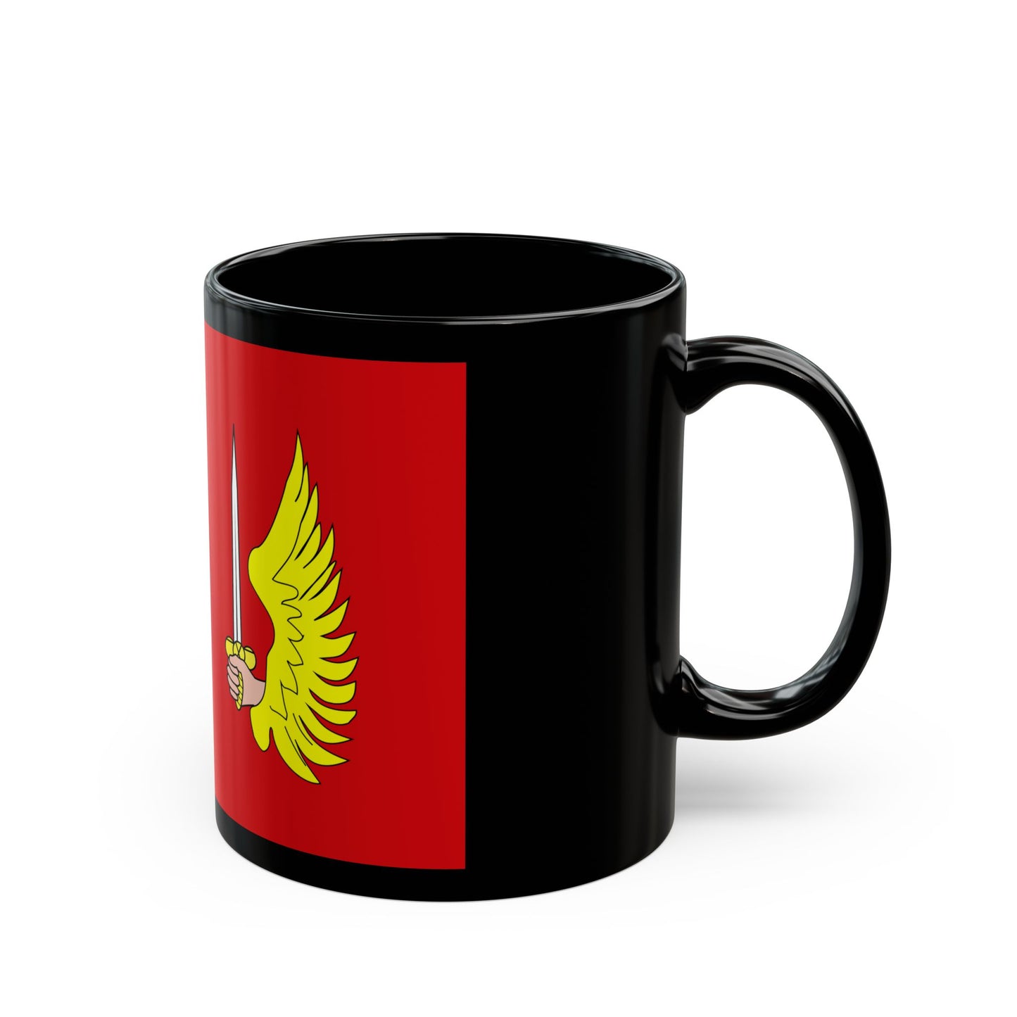 Flag of Floriana 1993 to 2006 Malta - Black Coffee Mug-Go Mug Yourself