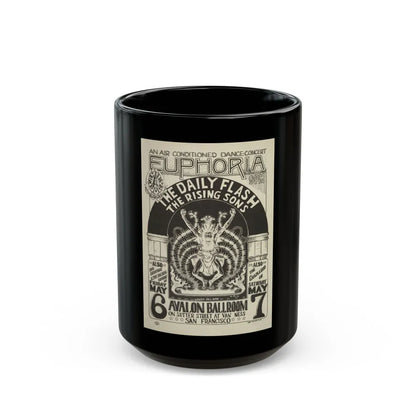 Euphoria 1966 Poster (Music Poster) Black Coffee Mug-15oz-Go Mug Yourself