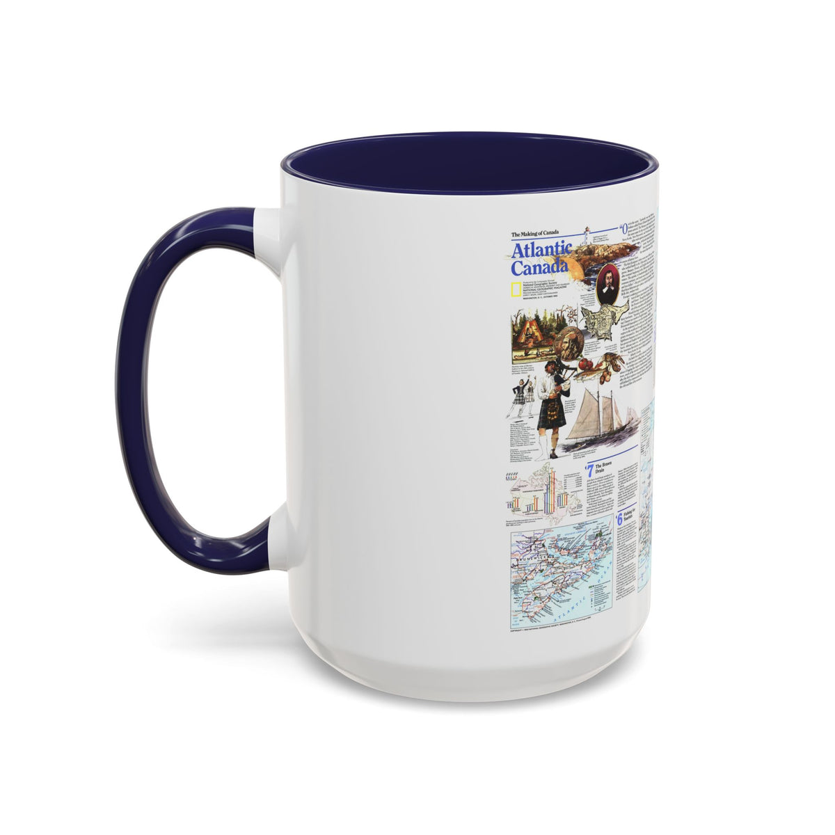 Canada - Atlantic 2 (1993) (Map) Accent Coffee Mug