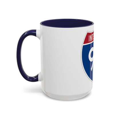 Interstate 93 (U.S. Highways) Accent Coffee Mug