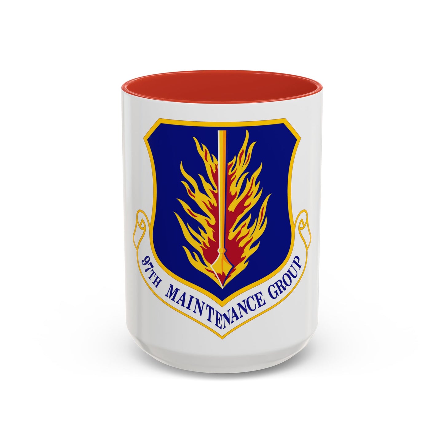 97 Maintenance Group AETC (U.S. Air Force) Accent Coffee Mug