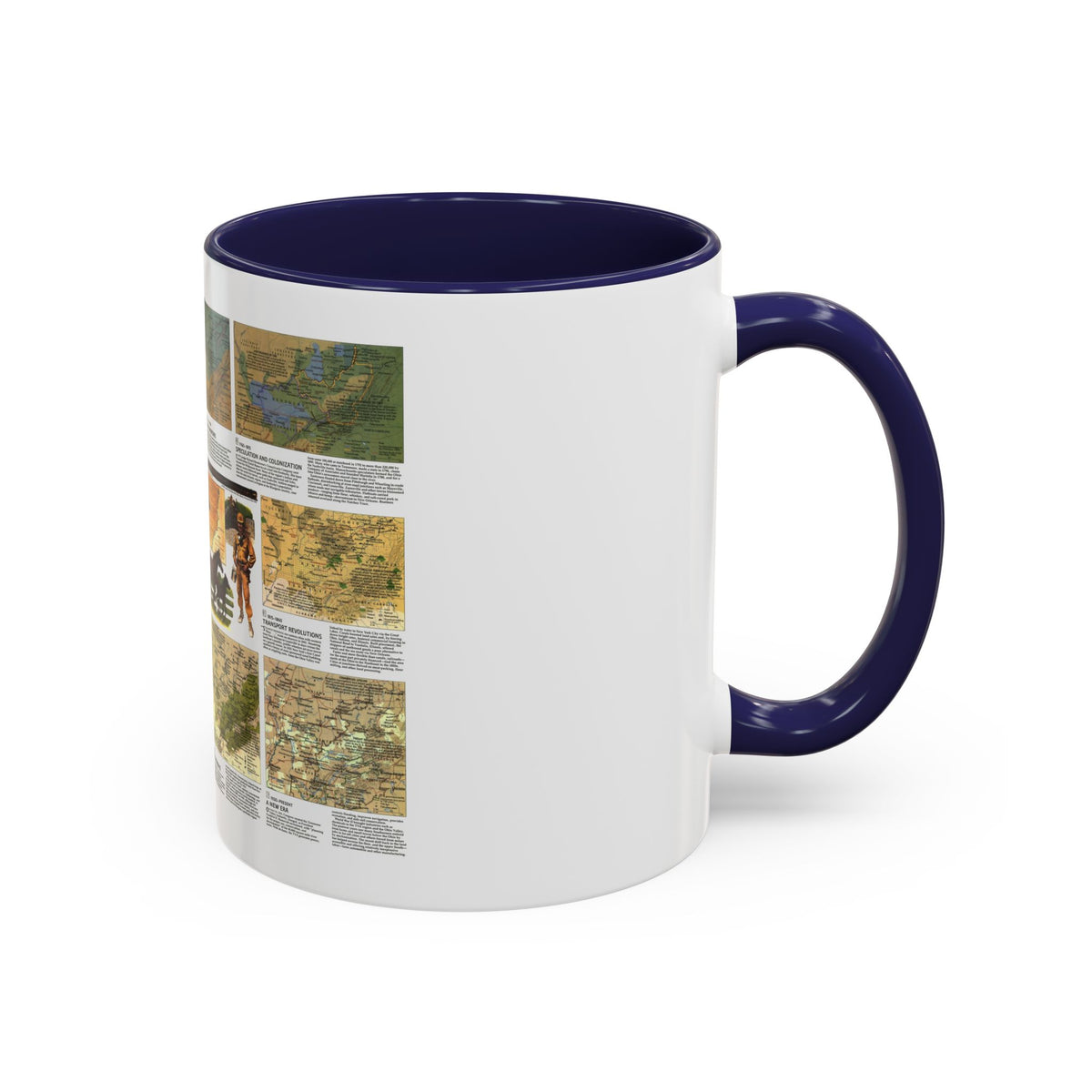 USA - Ohio Valley 2 (1985) (Map) Accent Coffee Mug