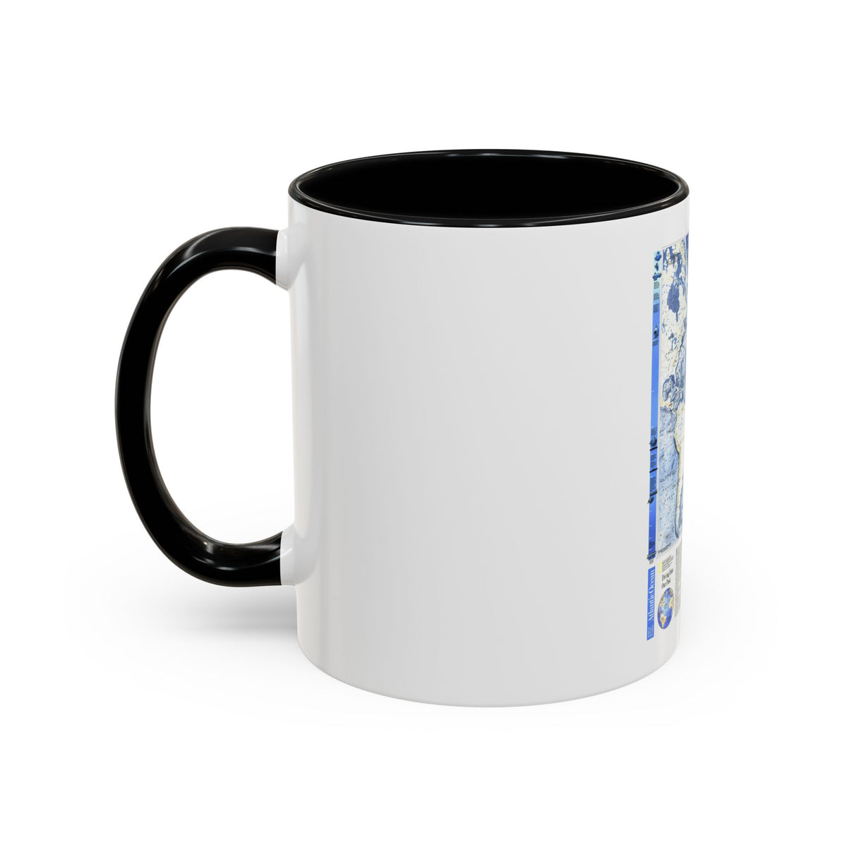 Atlantic Ocean (1990) (Map) Accent Coffee Mug