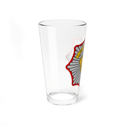Emblem for the Danish Royal Life Guards Musical Corps (Denmark) (Coat of Arms) Pint Glass 16oz