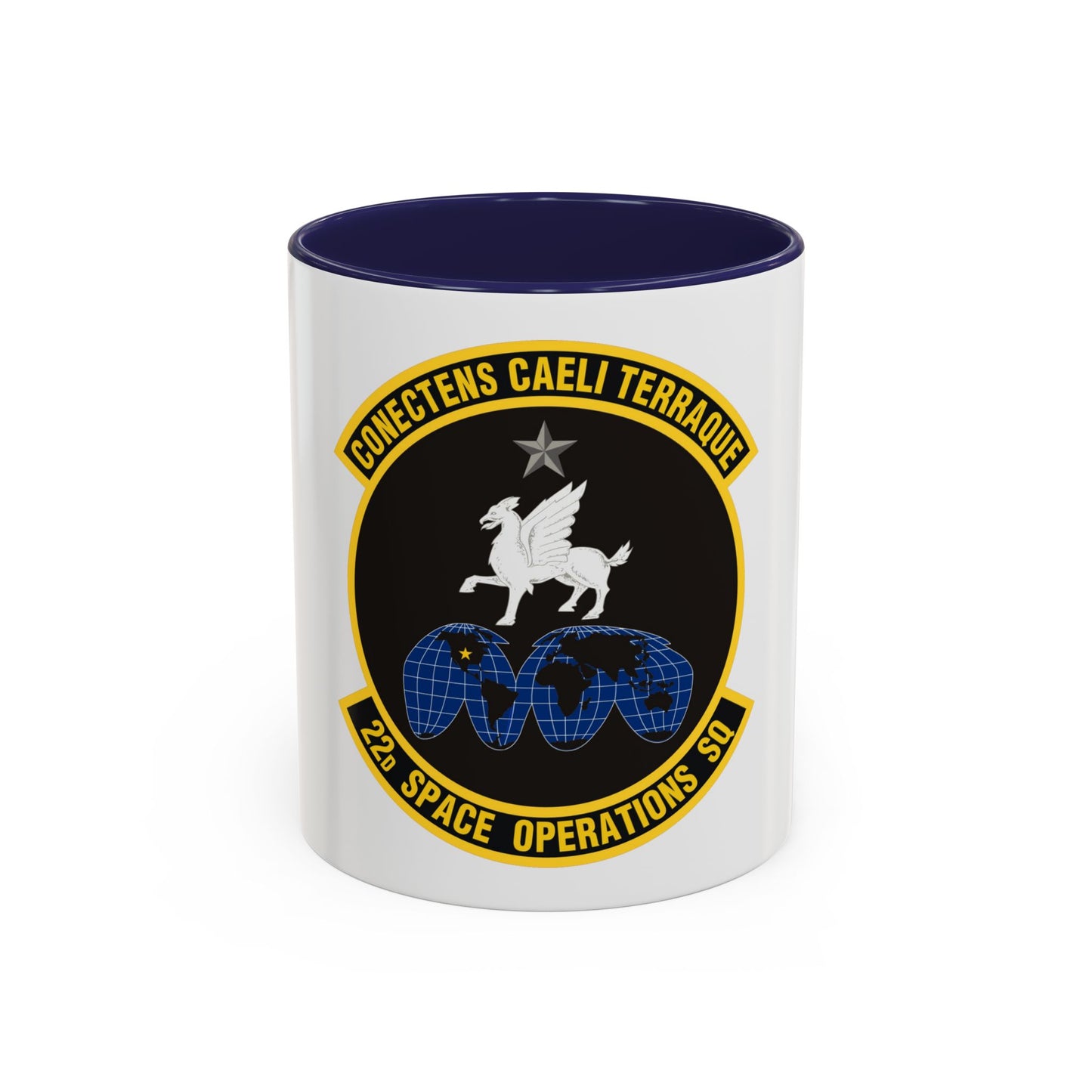 22d Space Operations Squadron (U.S. Air Force) Accent Coffee Mug
