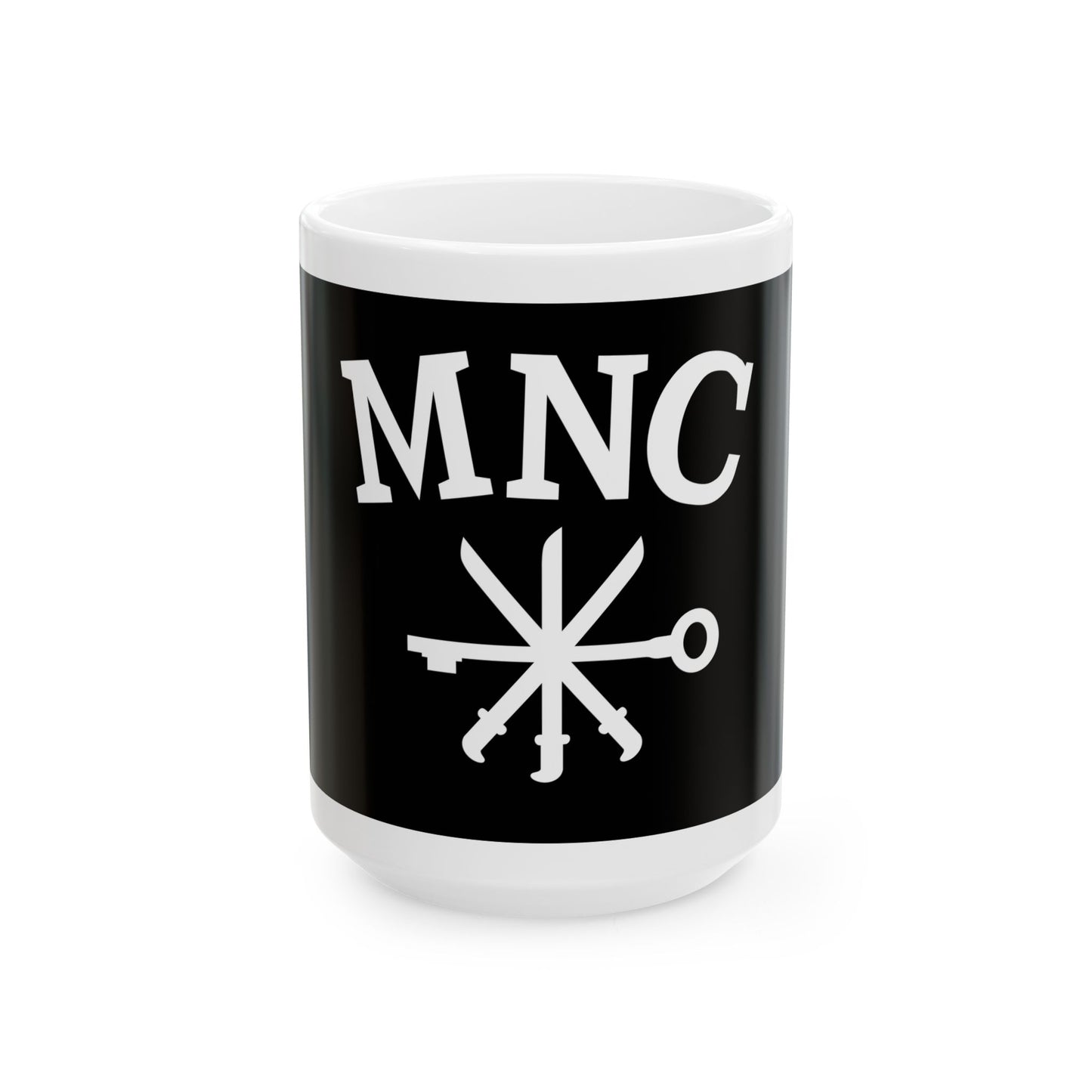 Bandera del Movimiento Nacionalista Cristiano de Cuba (Cuba) White Coffee Mug