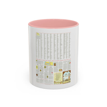 Italy - A Traveller's Map 2 (1970) (Map) Accent Coffee Mug