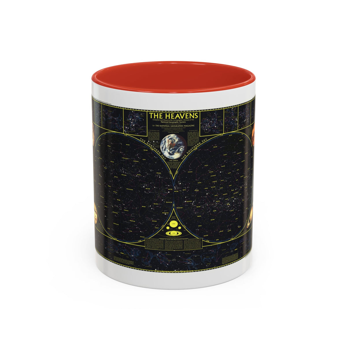 Heavens. The (1970) (Map) Accent Coffee Mug