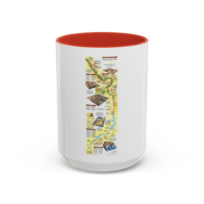 Egypt's Nile Valley- The South (1995) (Map) Accent Coffee Mug