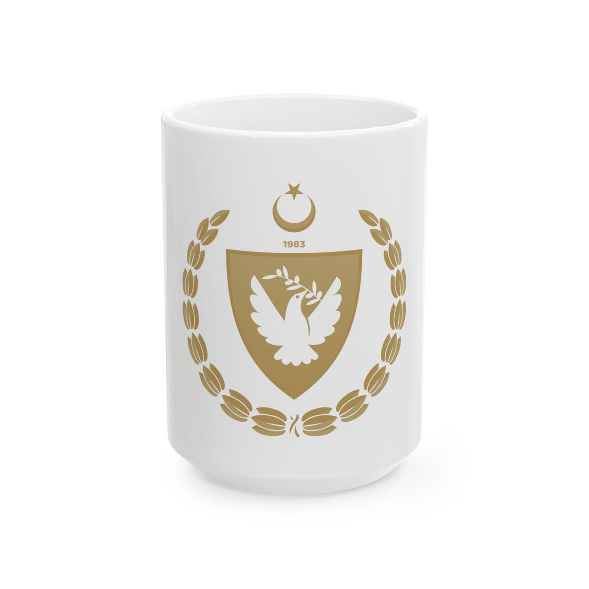 Emblem of the Presidency of the Turkish Republic of Northern Cyprus - White Coffee Mug
