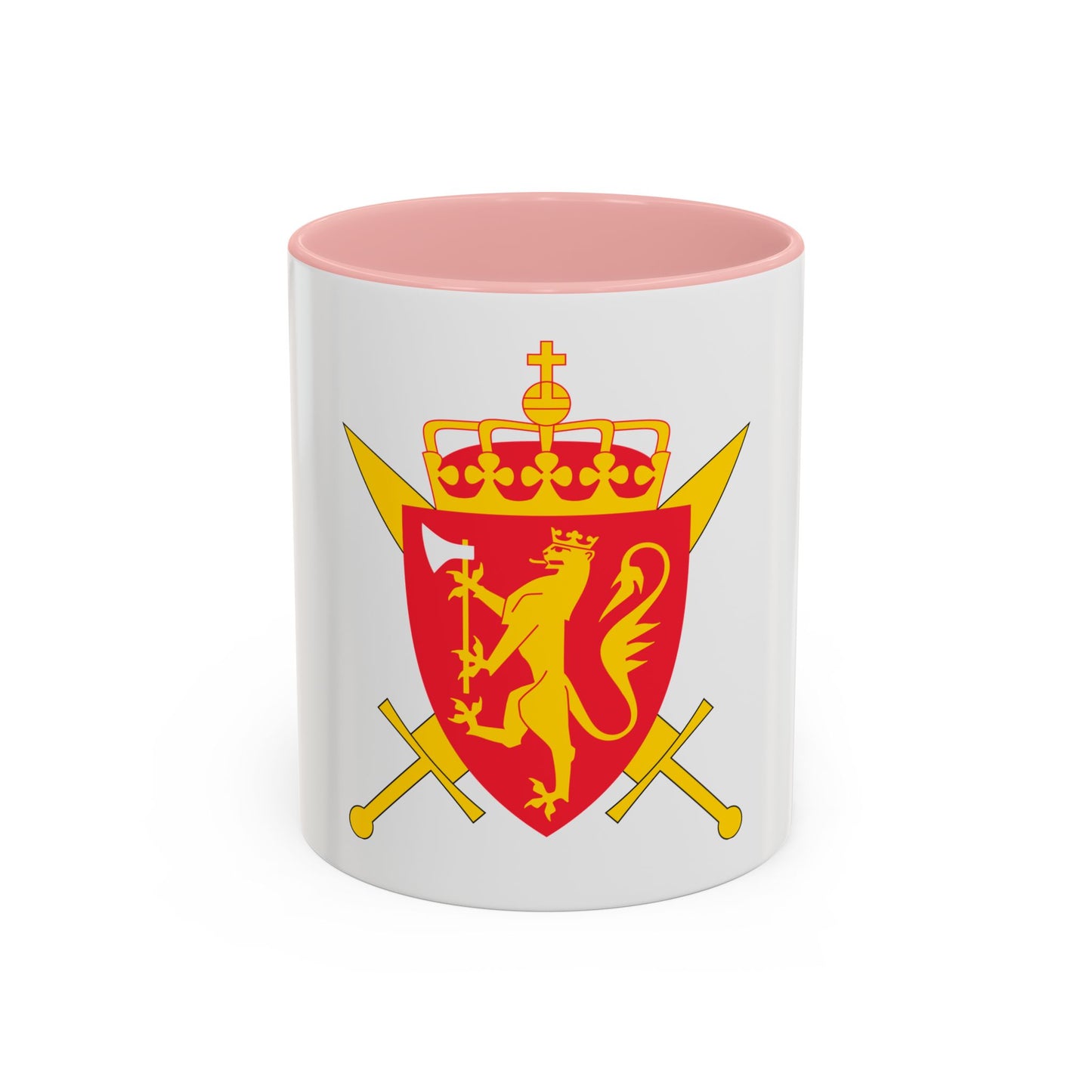 Coat of arms of the Norwegian Armed Forces - Accent Coffee Mug