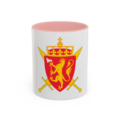 Coat of arms of the Norwegian Armed Forces - Accent Coffee Mug