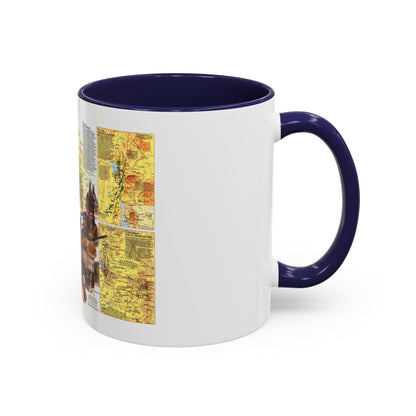 USA - Central Rockies 2 (1984) (Map) Accent Coffee Mug