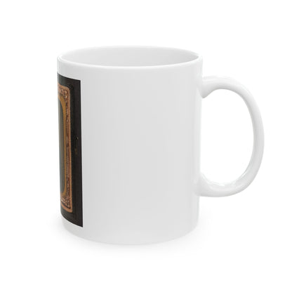 Unidentified Soldier In Confederate Shell Jacket(2) (U.S. Civil War) White Coffee Mug