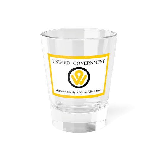 Flag of Wyandotte County Kansas (United States) Shot Glass 1.5oz