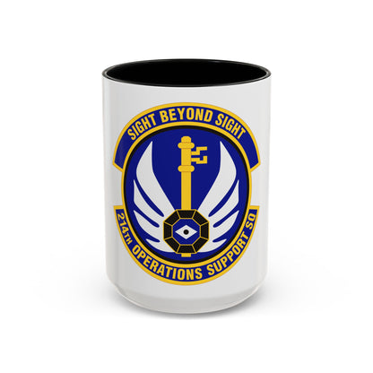 214th Operations Support Squadron (U.S. Air Force) Accent Coffee Mug