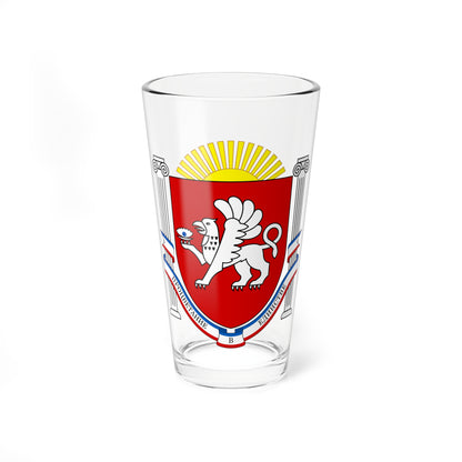 Emblem of Crimea (Russia) (Coat of Arms) Pint Glass 16oz