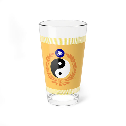 ROC Tri-service University Flag (China) Pint Glass 16oz