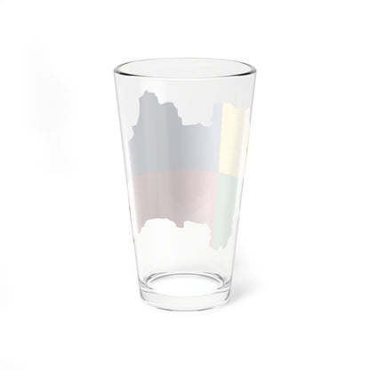 Flag Map Of The Zilina Region (Slovakia) Pint Glass 16oz