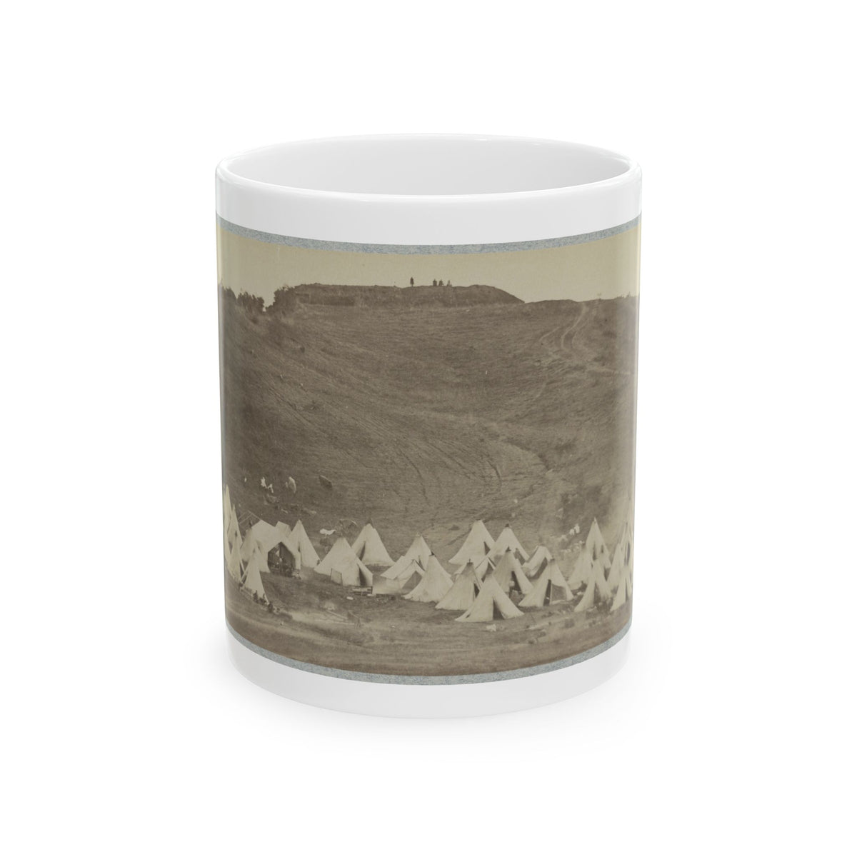 Belle Plain Landing, Va., Confederate Entrenchments On Hill (U.S. Civil War) White Coffee Mug