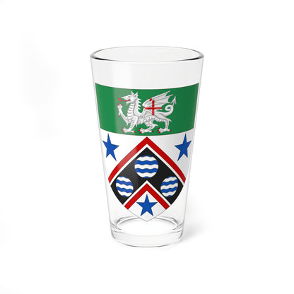 Shield of London Metropolitan University (United Kingdom) (Coat of Arms) Pint Glass 16oz