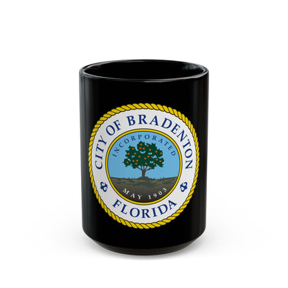Seal of Bradenton Florida - Black Coffee Mug