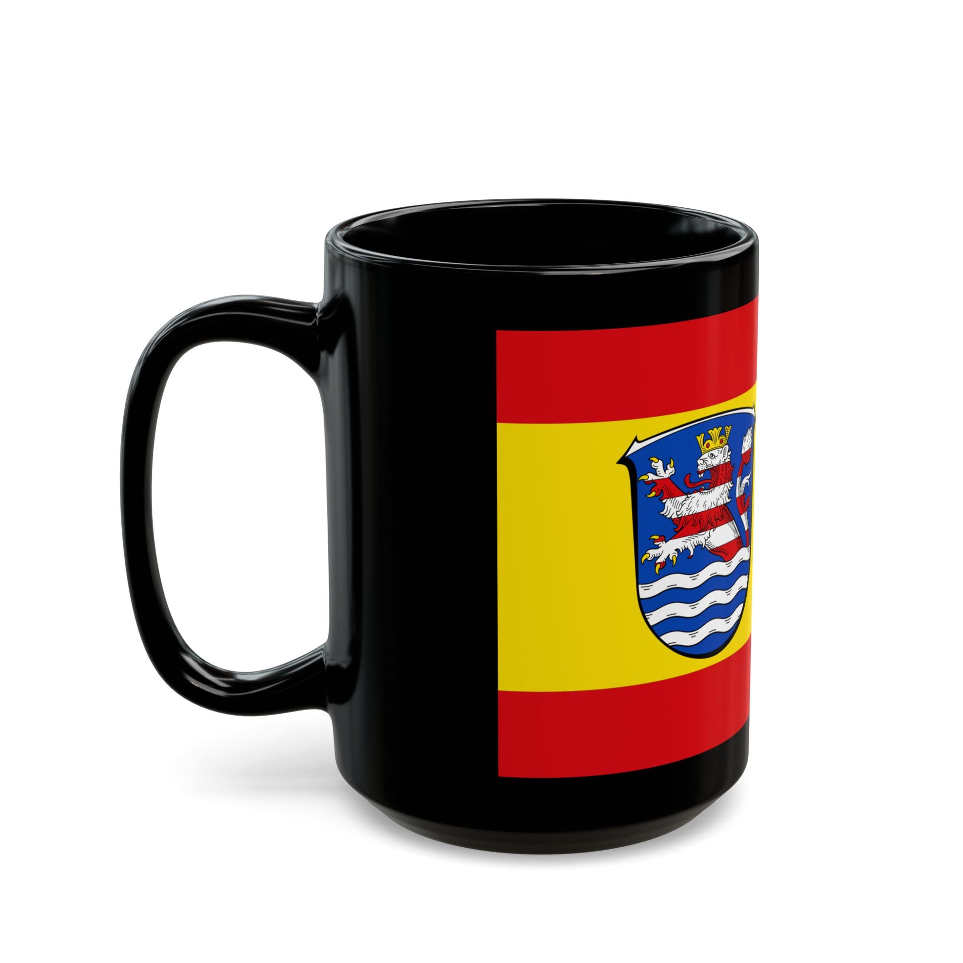 Flag of Schwalm Eder Kreis Germany - Black Coffee Mug-Go Mug Yourself